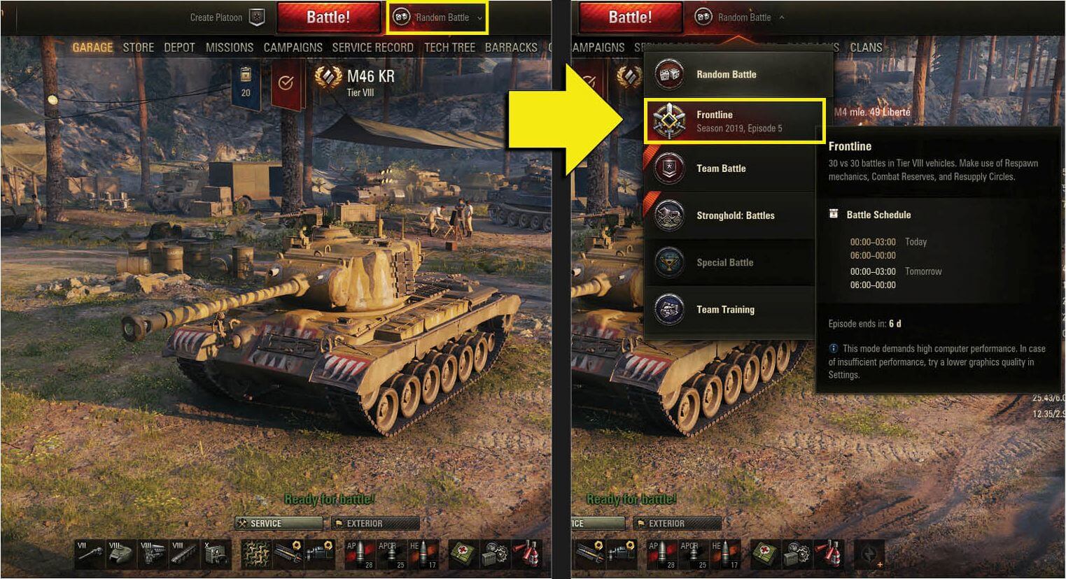 world of tanks game modes