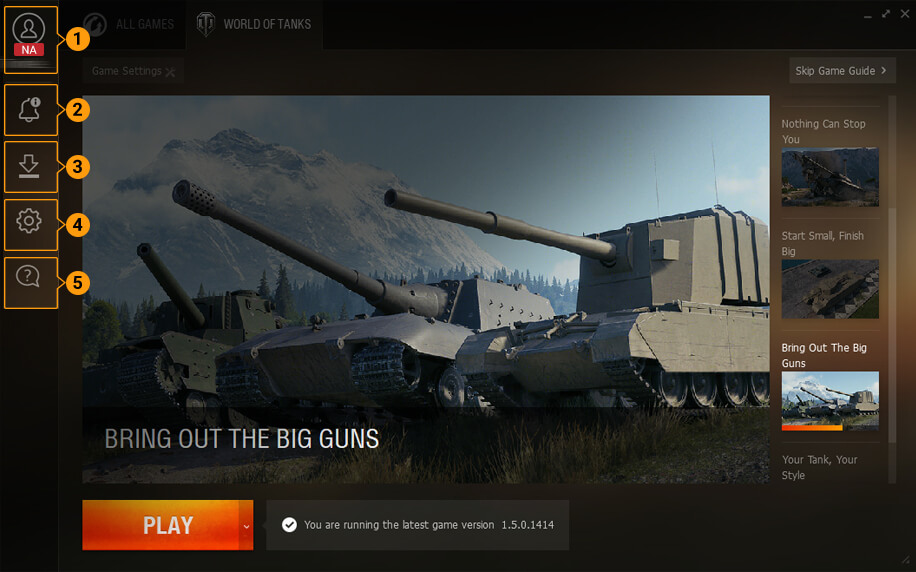 Baixar o jogo World of Tanks no site oficial